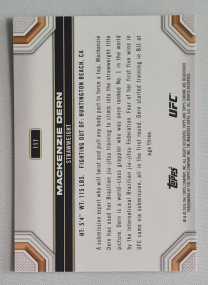Mackenzie Dern - 2024 Topps Chrome UFC X-Fractor #117