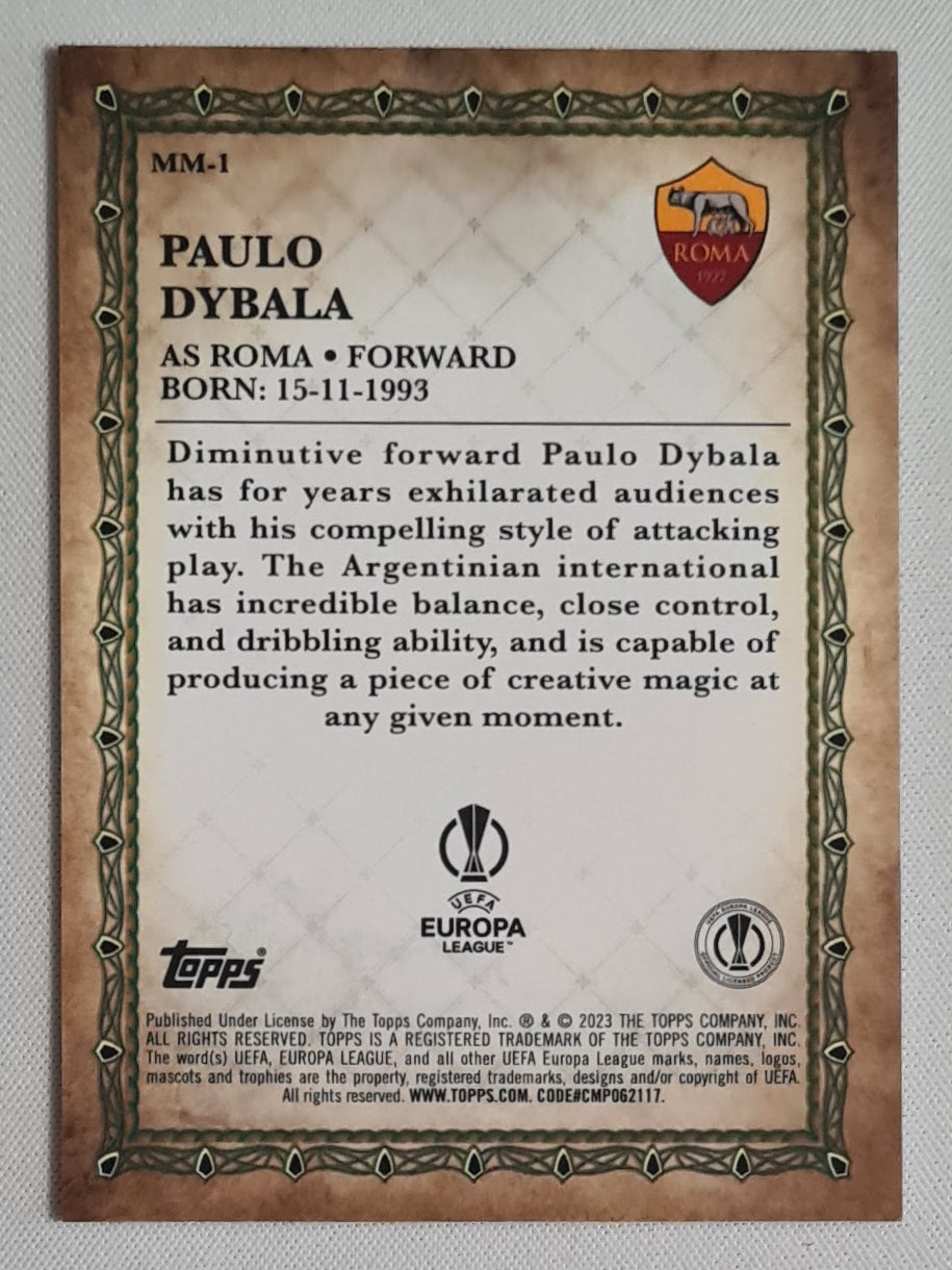 Paulo Dybala - 2022/23 Topps Merlin UEFA Soccer Merlin's Masters #MM-1 AS Roma