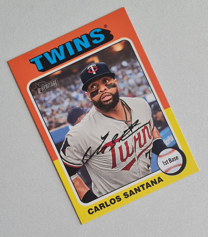 Carlos Santana - 2024 Topps Heritage #663 Minnesota Twins