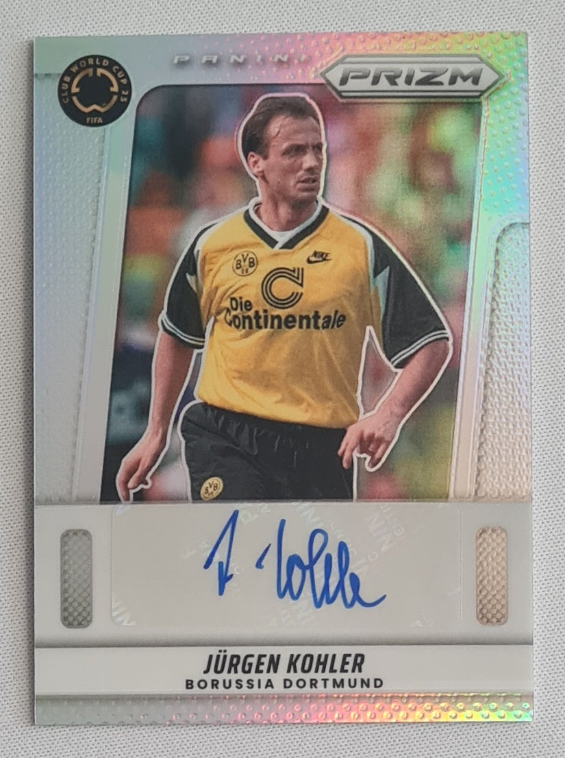 Jurgen Kohler - 2025 Panini Prizm Fifa Club World Cup 2025 Flashback Prizm Auto #FA-JK Borussia Dortmund