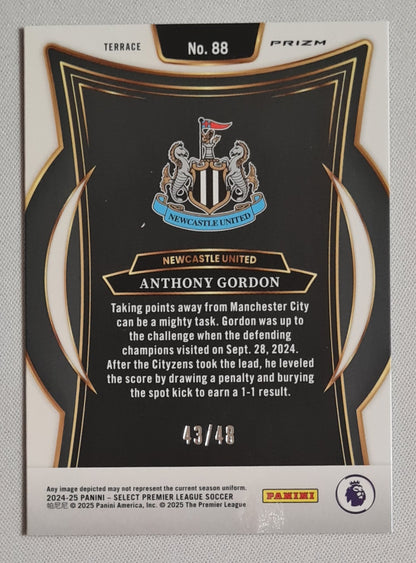 Anthony Gordon - 2024/25 Panini Select Premier League Dragon Scale /48 #88 Newcastle United