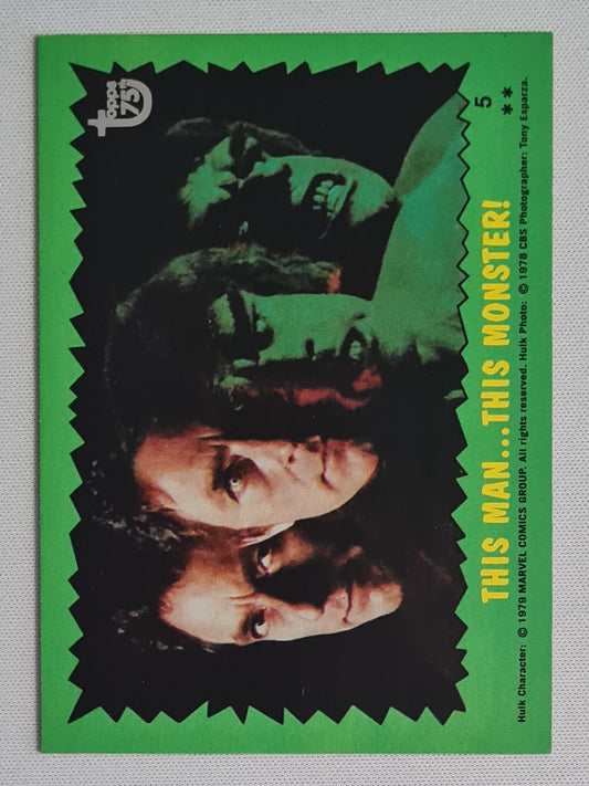 The Incredible Hulk "This Man... This Monster" - 2013 Topps 75th #77