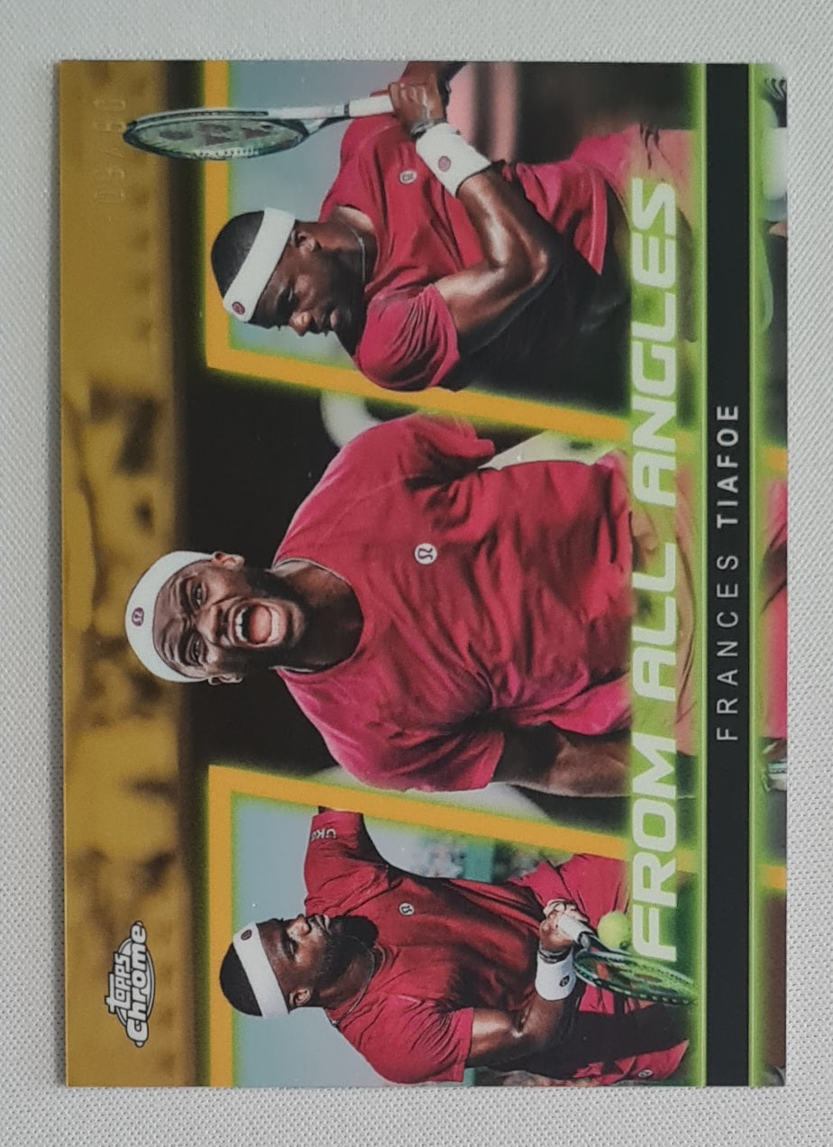 Frances Tiafoe - 2025 Topps Chrome From All Angles Gold /50 #FAA-7