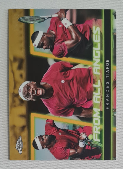 Frances Tiafoe - 2025 Topps Chrome From All Angles Gold /50 #FAA-7