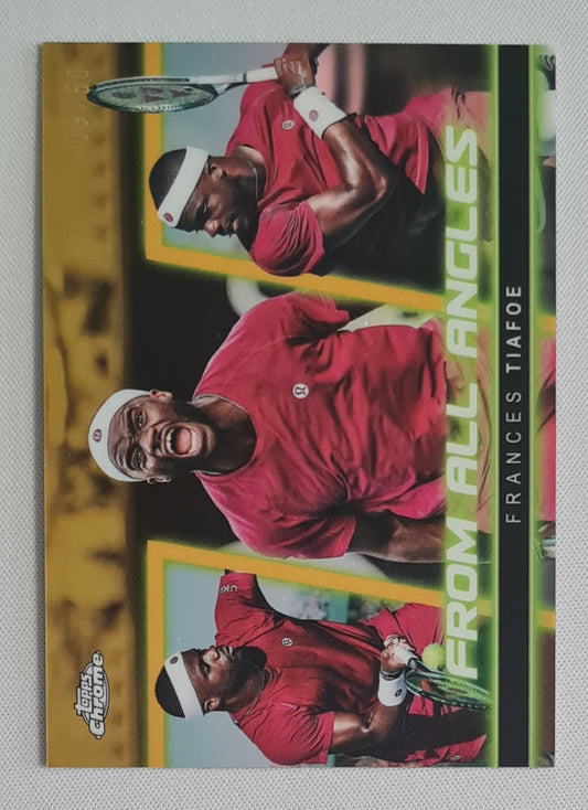 Frances Tiafoe - 2025 Topps Chrome From All Angles Gold /50 #FAA-7