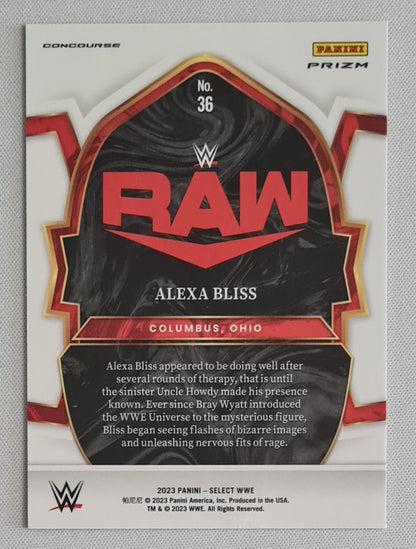 Alexa Bliss - 2023 Panini Select WWE Concourse Red & Blue #36