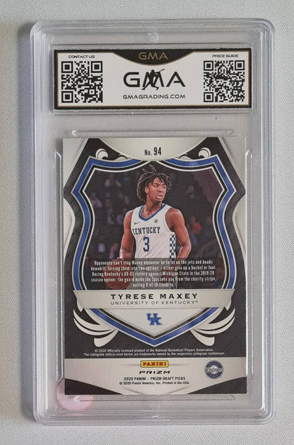 Tyrese Maxey - 2020 Panini Prizm Draft Picks Crusade Red Ice Prizm GMA 10 #94 Kentucky