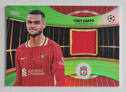 Cody Gakpo - 2025/26 Topps UCC Superstars Relic Green /199 #SR-CG Liverpool FC