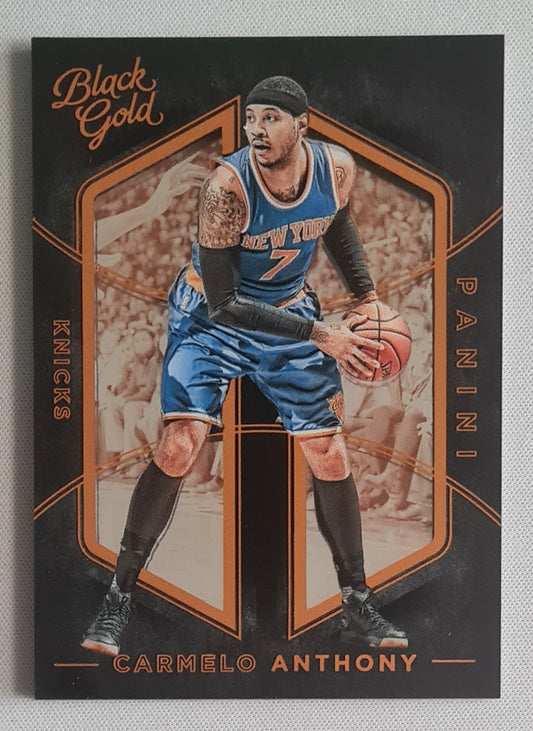 Carmelo Anthony - 2015/16 Panini Black Gold #64 New York Knicks