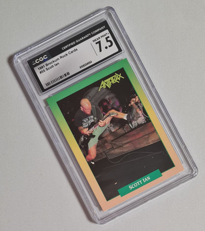 Scott Ian Anthrax - 1991 Brockum Rock Cards CGC 7.5 #55