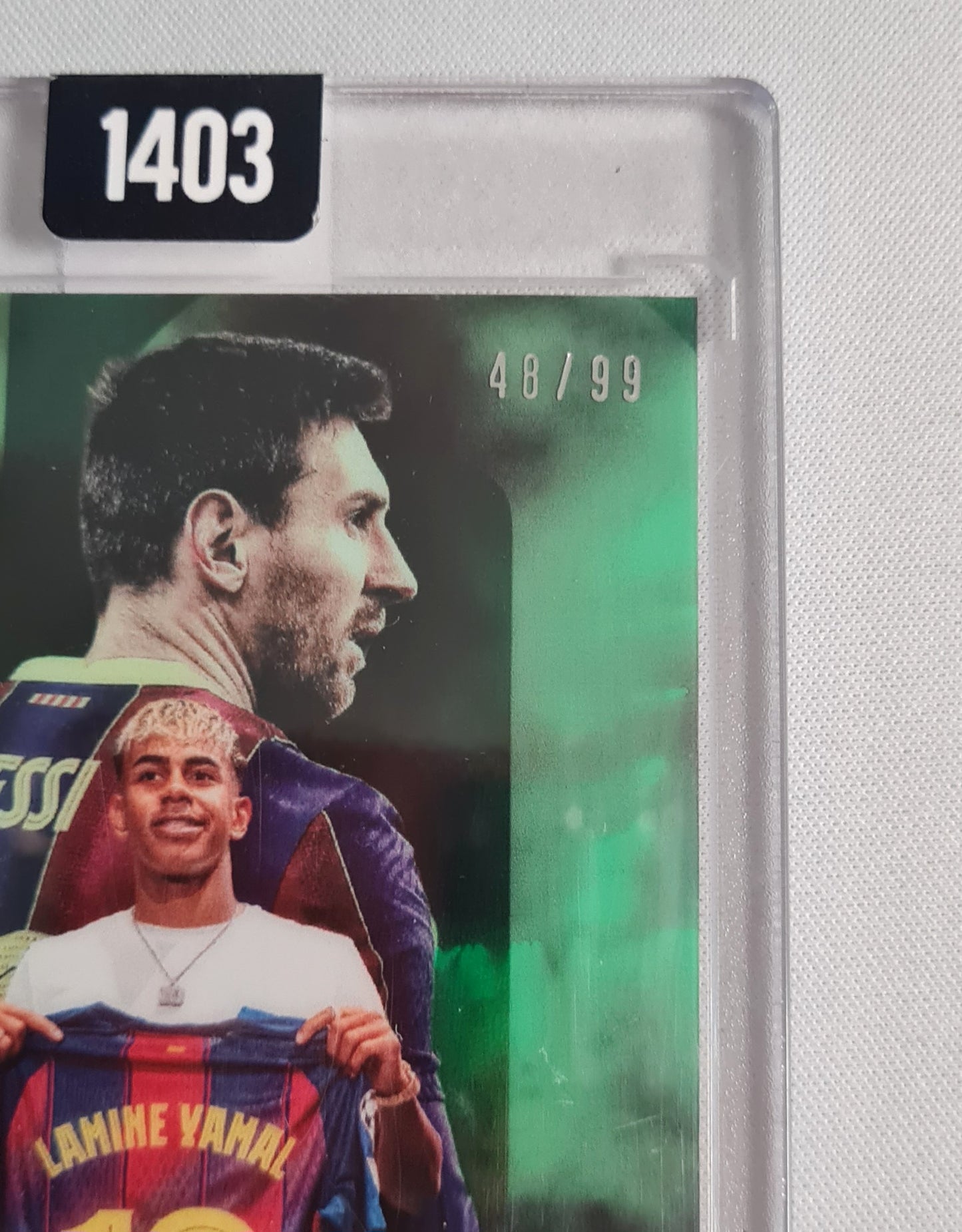 Lamine Yamal - 2025 Topps Now The Legacy Lives On (Lionel Messi) Green /99 #2 FC Barcelona