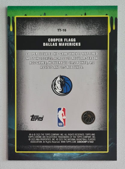 Cooper Flagg - 2025/26 Topps Chrome NBA Tall Tales #TT-16 Dallas Mavericks