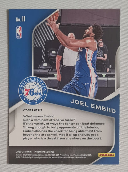 Joel Embiid - 2020/21 Panini Prizm Dominance Prizm #11 Philadelphia 76ers