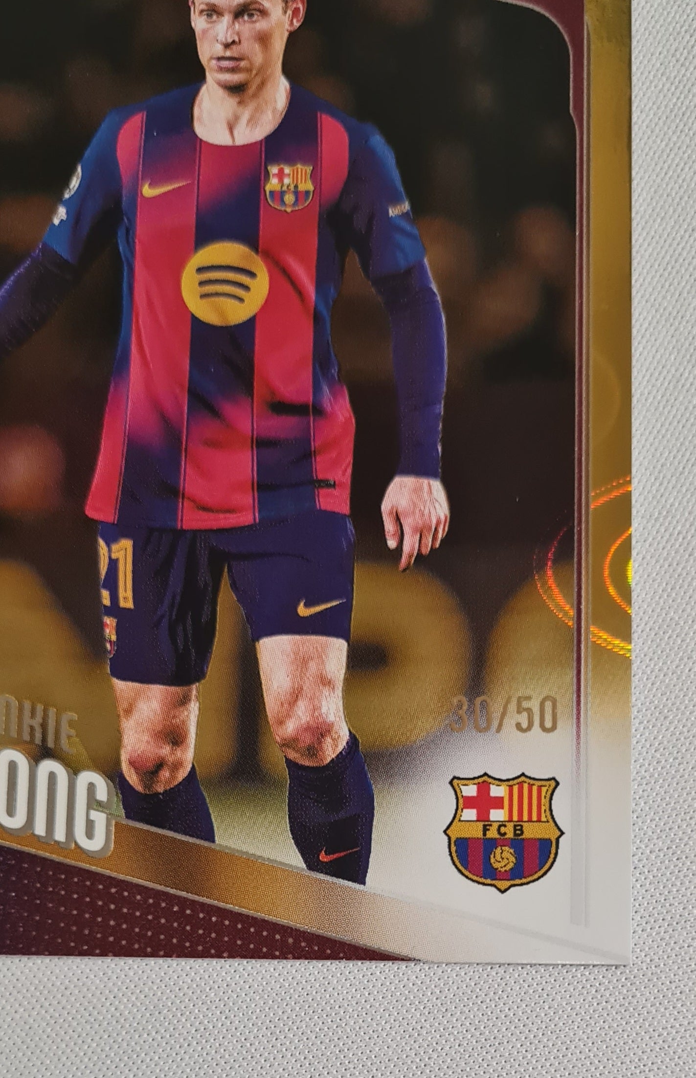 Frenkie de Jong - 2026 Topps UCC Gold /50 #135 FC Barcelona