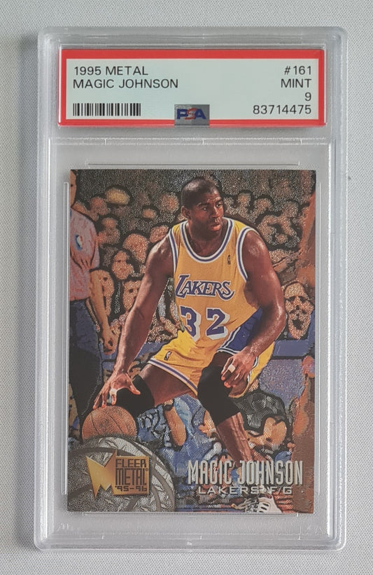 Magic Johnson - 1995 Metal PSA 9 #161 Los Angeles Lakers