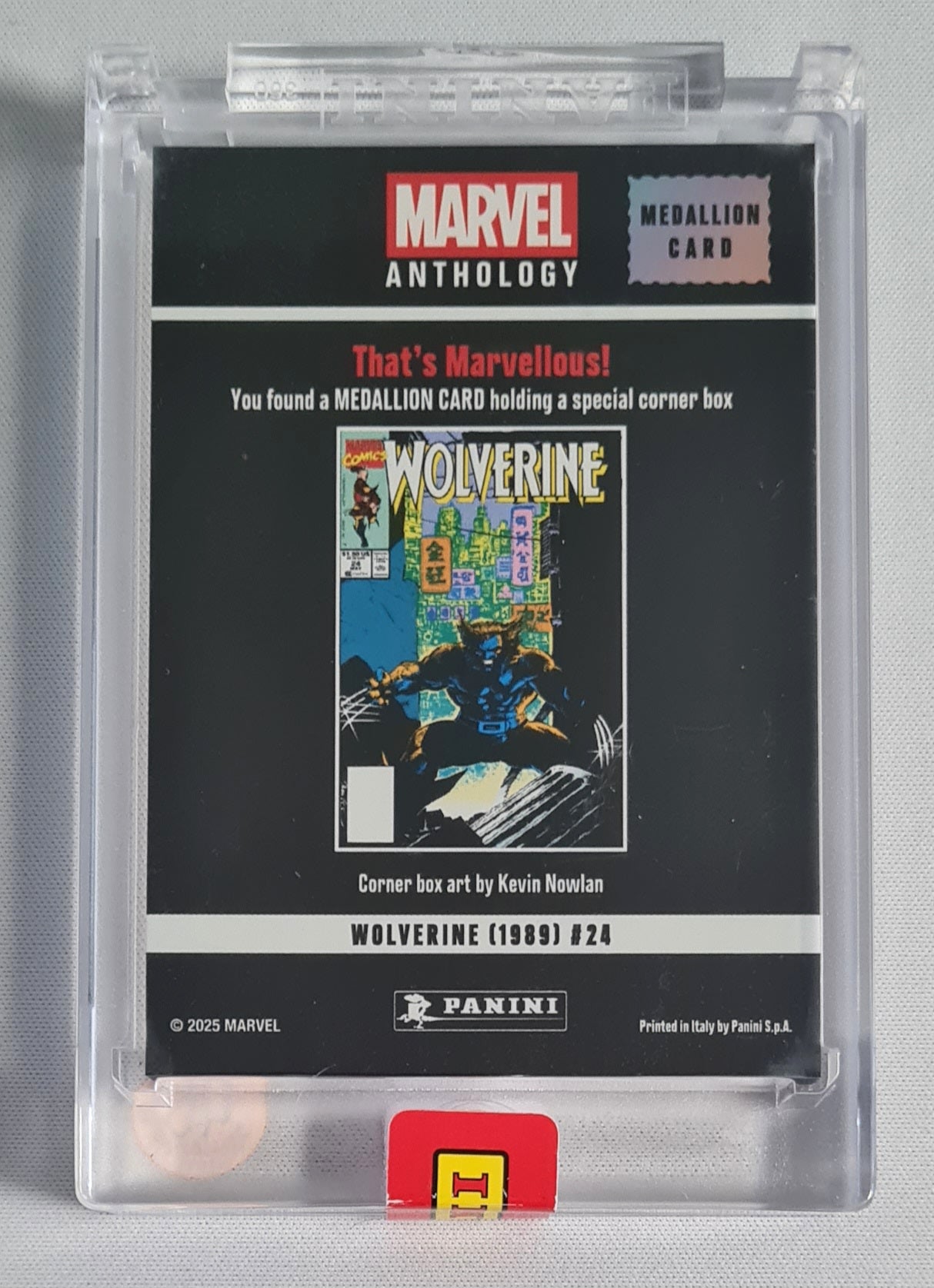 Wolverine - 2025 Panini Marvel Anthology Medallion Card #24