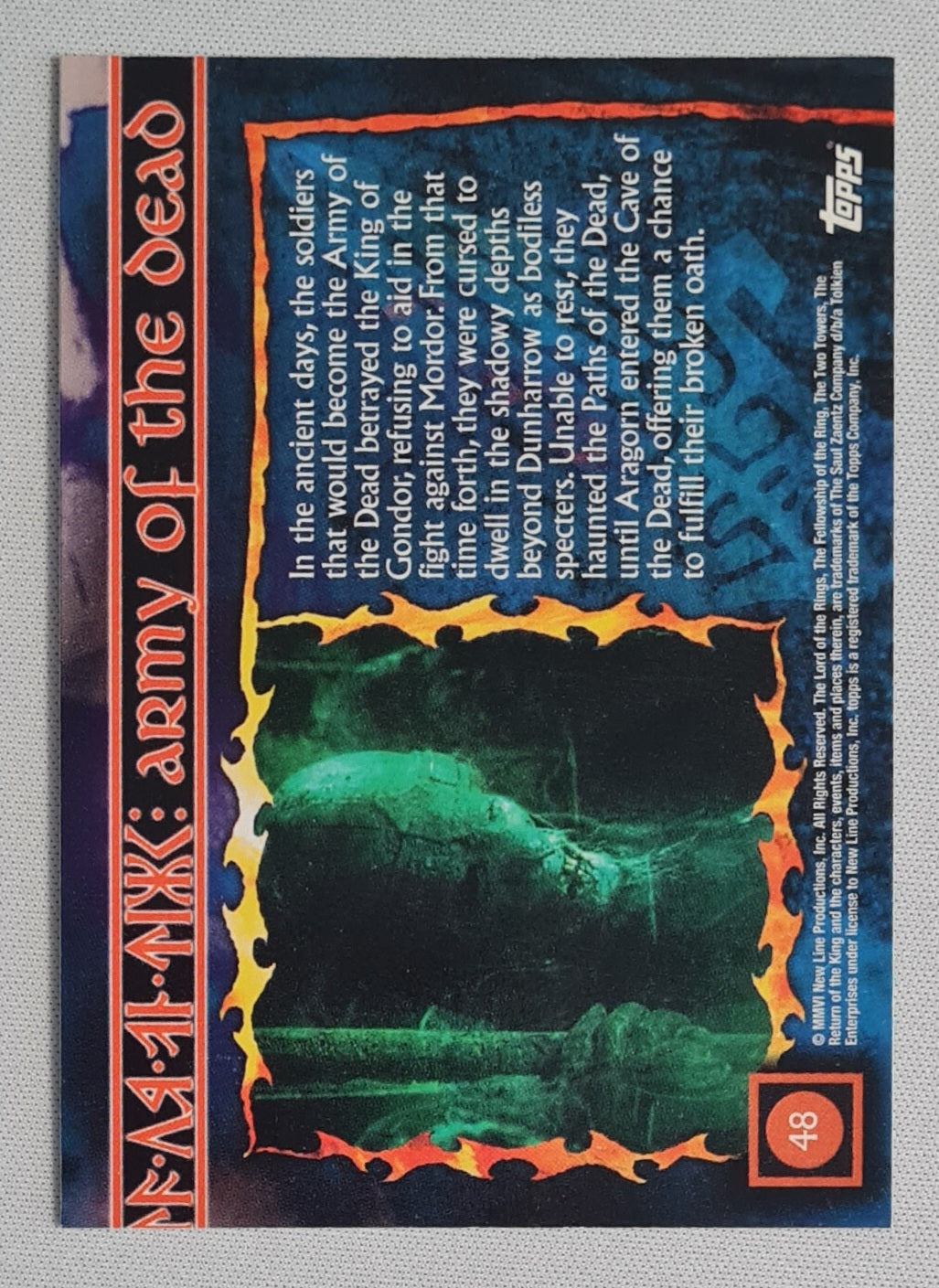Army Of The Dead - 2006 Topps Lord of the Rings Evolution #48