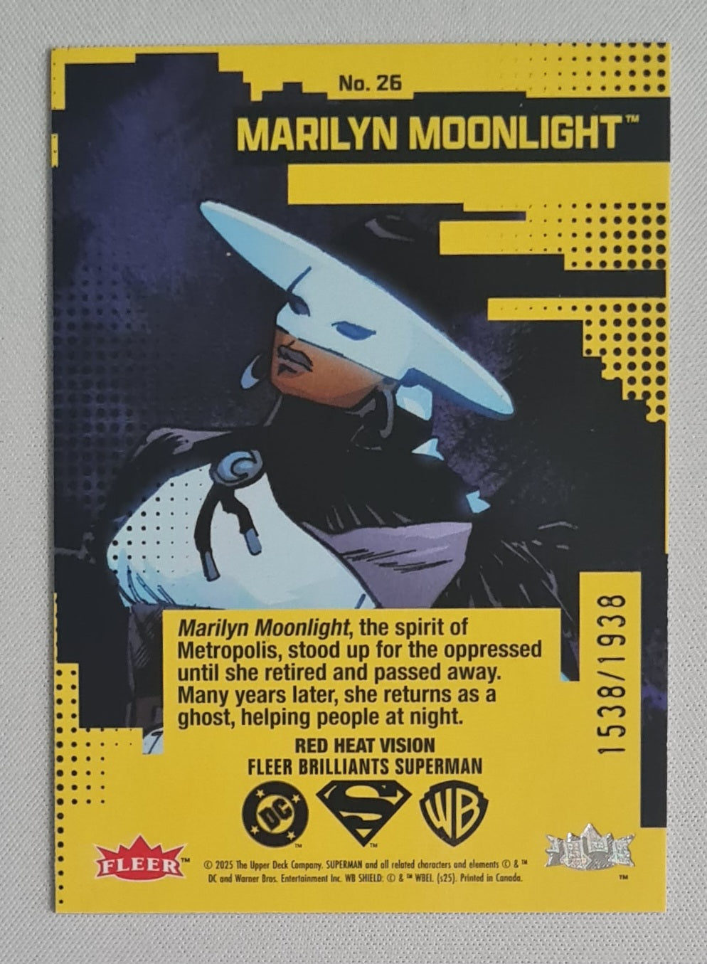 Marilyn Moonlight - 2025 Fleer Brilliants Superman Red #26