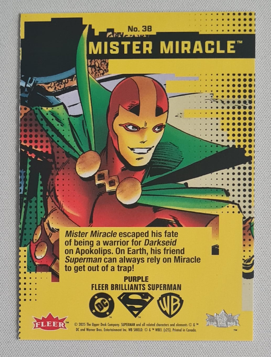 Mister Miracle - 2025 Fleer Brilliants Superman Purple #38