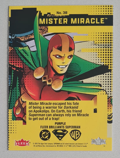 Mister Miracle - 2025 Fleer Brilliants Superman Purple #38