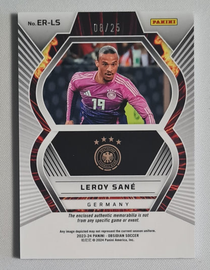 Leroy Sane - 2023/24 Panini Obsidian Eruption Patch /25 #ER-LS Germany