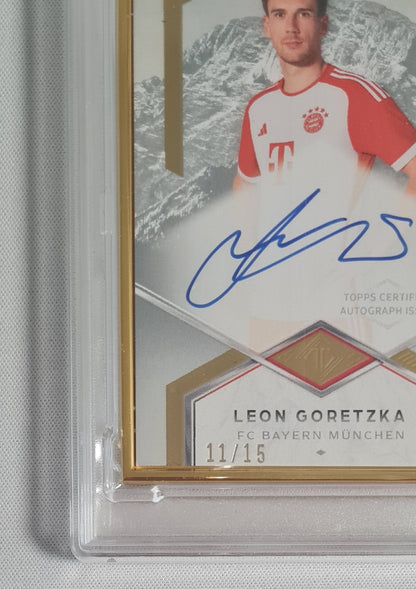 Leon Goretzka - 2023/24 Topps Transcendent Auto Gold /15 PSA 9 #LG Bayern Munich