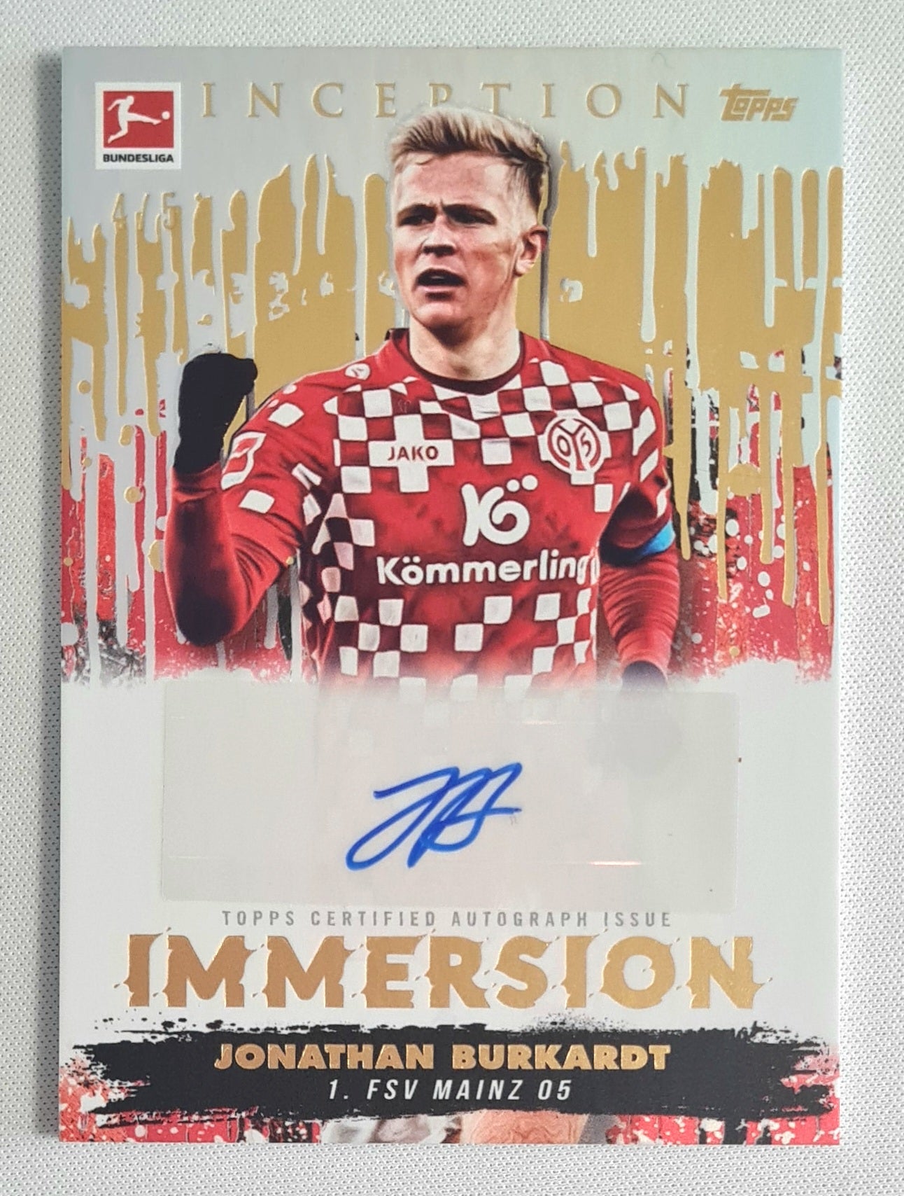 Jonathan Burkardt - 2024/25 Panini Immaculate Immersion Auto Gold /5 FSV Mainz 05