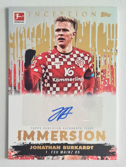 Jonathan Burkardt - 2024/25 Panini Immaculate Immersion Auto Gold /5 FSV Mainz 05