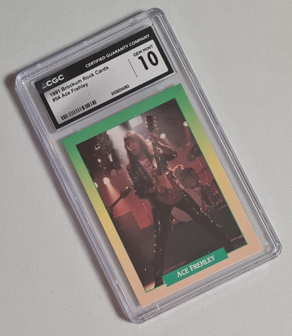 Ace Frehley - 1991 Brockum Rock Cards CGC 10 #54