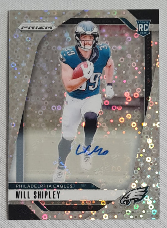 Will Shipley - 2024 Panini Prizm Football No Huddle Prizm Auto #397 Philadelphia Eagles