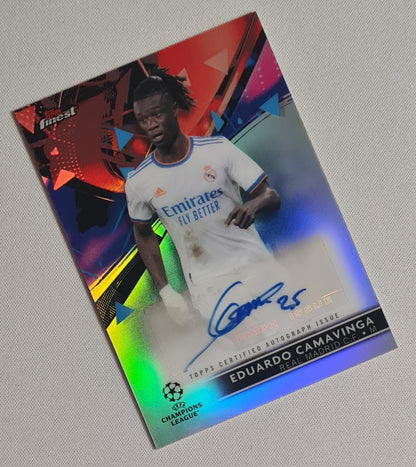 Eduardo Camavinga - 2021/22 Topps Finest Auto #BA-EC Real Madrid CF