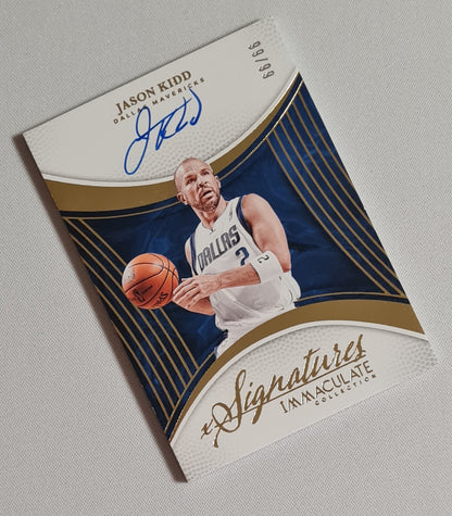 Jason Kidd - 2024/25 Panini Immaculate Signatures /99 #IMS-KID Dallas Mavericks