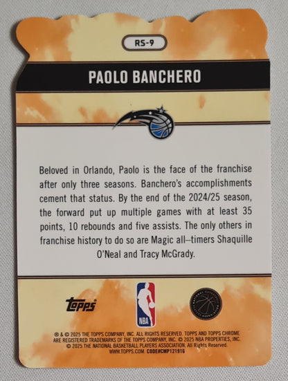 Paolo Banchero - 2025/26 Topps Chrome Rock Stars #RS-9 Orlando Magic