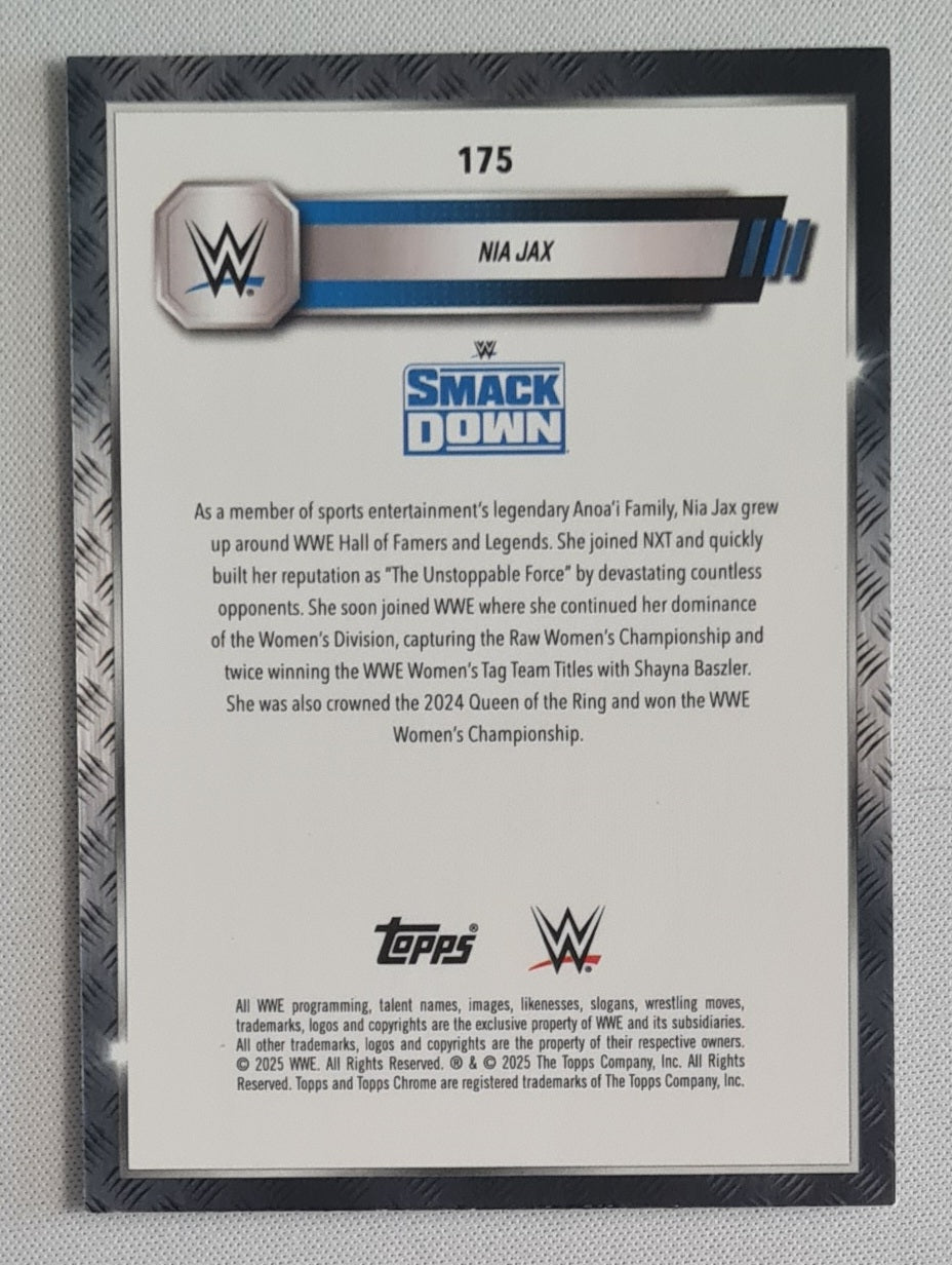 Nia Jax - 2025 Topps Chrome WWE Silver #175