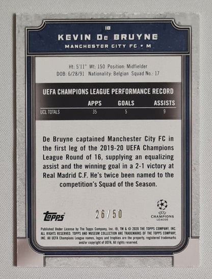 Kevin de Bruyne - 2019/20 Topps Museum Collection /50 #17 Manchester City