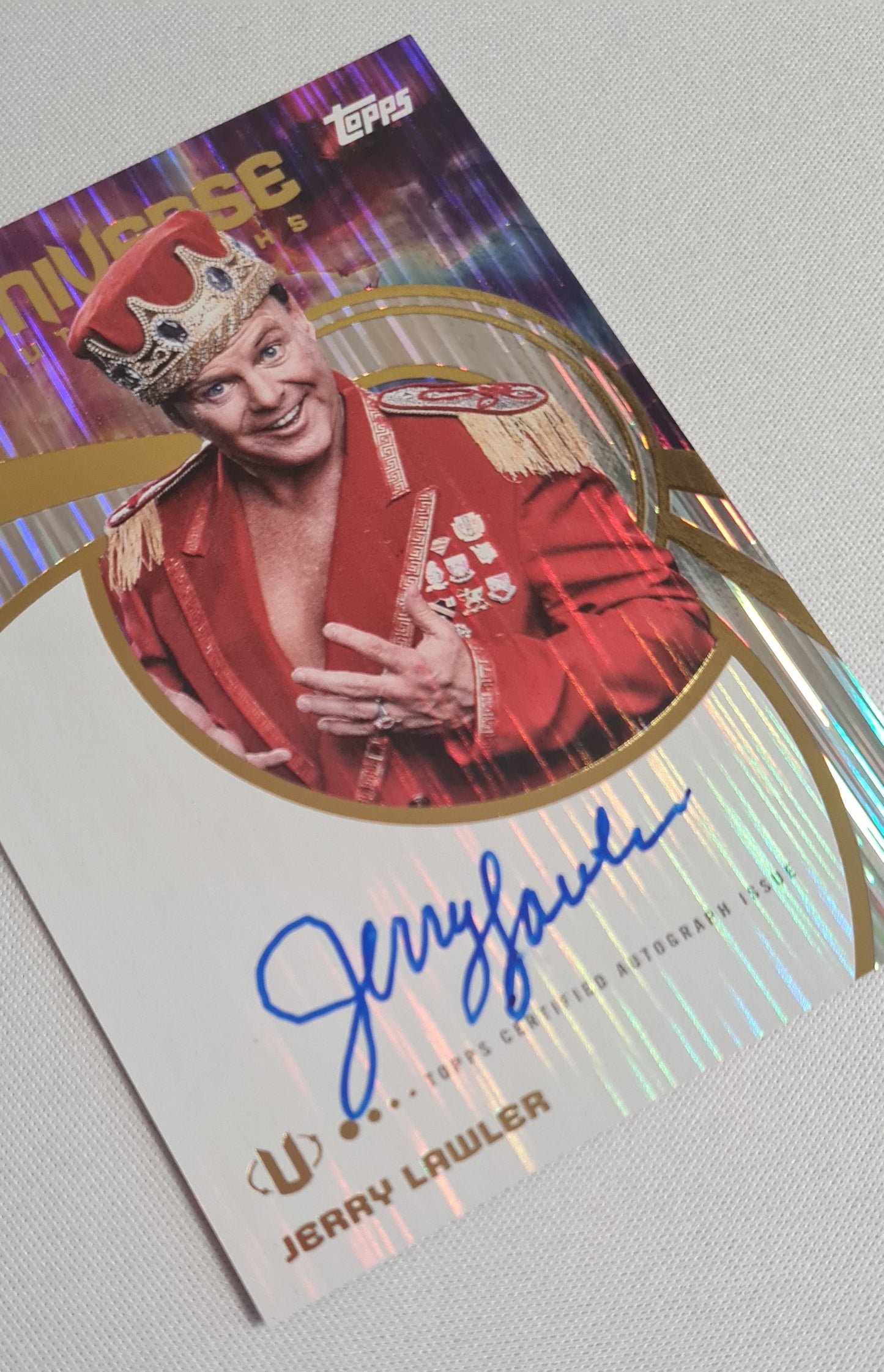 Jerry Lawler - 2025 Topps Universe WWE on-card Auto #UNA-JLA