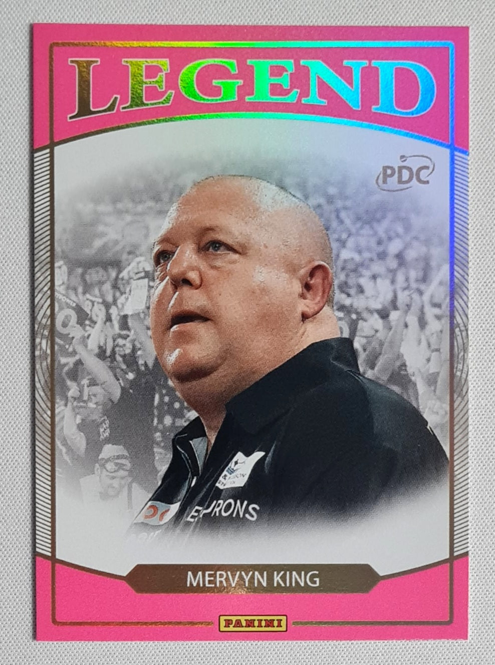 Mervyn King - 2025 Panini PDC World Championship Darts 2026 Pink /80 #LE-10