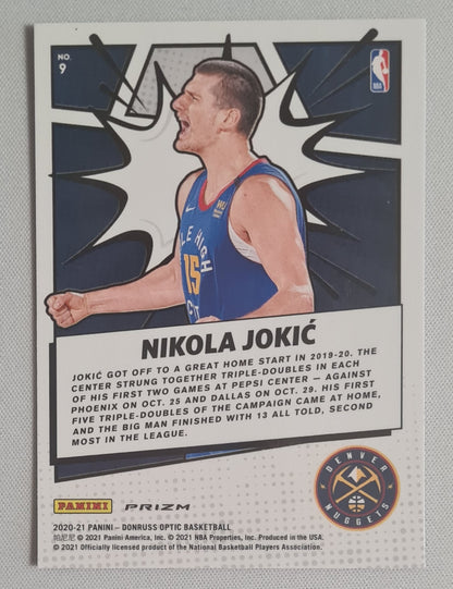 Nikola Jokic - 2020/21 Panini Donruss Optic My House Purple Prizm #9 Denver Nuggets