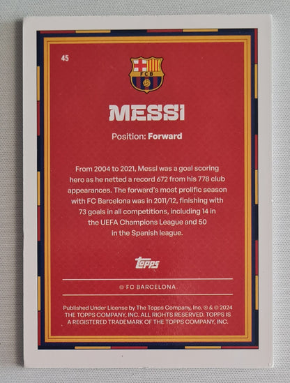 Lionel Messi - 2023/24 Topps Barcelona Year of the Dragon #45