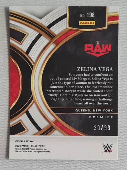 Zelina Vega - 2024 Panini Select WWE Premier Red Wave /99 #198