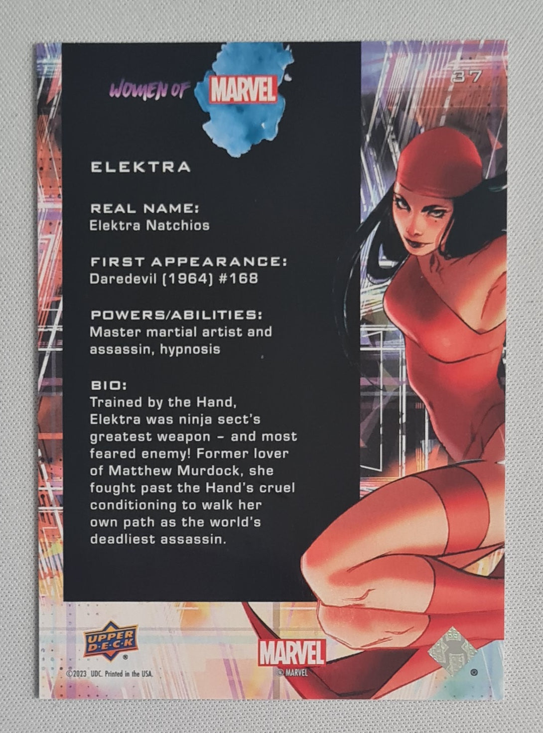 Elektra - 2022 Upper Deck Women of Marvel #37