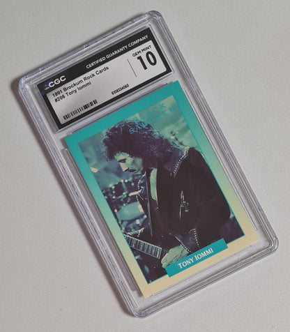 Tony Iommi Black Sabbath - 1991 Brockum Rock Cards CGC 10 #206