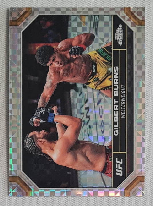 Gilbert Burns - 2024 Topps Chrome UFC X-Fractor #70