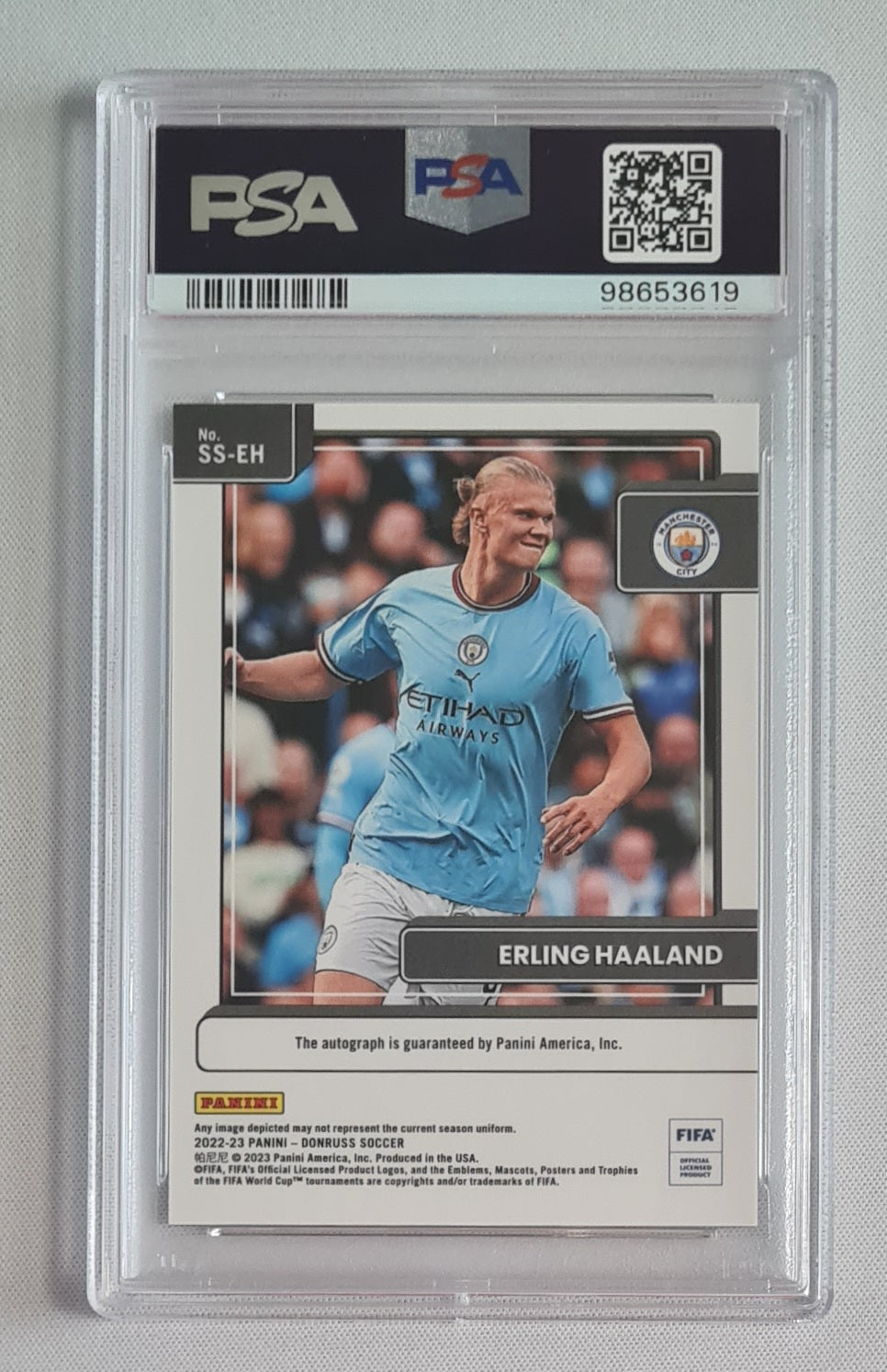 Erling Haaland - 2022/23 Panini Donruss FIFA Signature Series PSA 10 #SSEH Manchester City