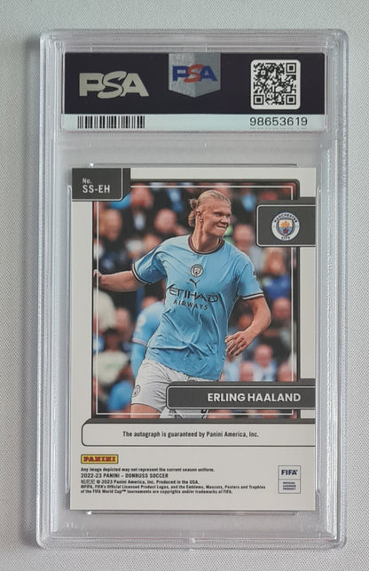 Erling Haaland - 2022/23 Panini Donruss FIFA Signature Series PSA 10 #SSEH Manchester City