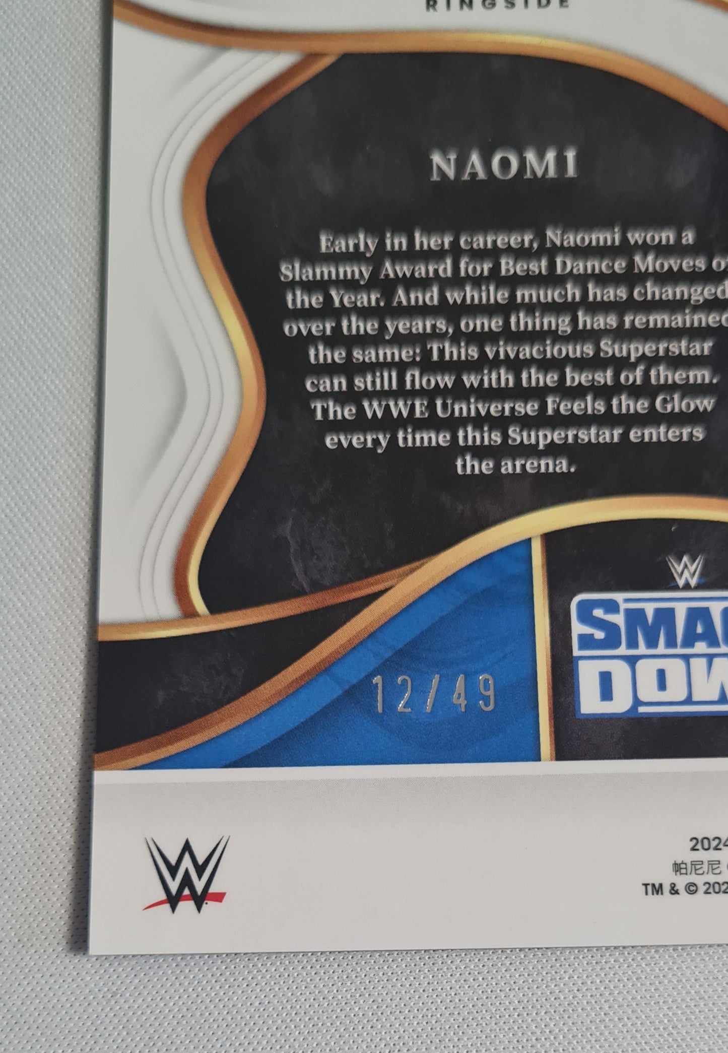 Naomi - 2024 Panini Select Ringside Prizm Blue Wave /49 #229