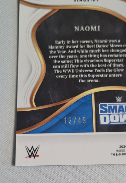 Naomi - 2024 Panini Select Ringside Prizm Blue Wave /49 #229