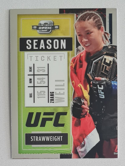 Zhang Weili - 2021 Panini Chronicles Contenders UFC Optic Season Ticker #267