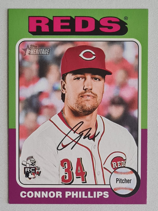 Connor Phillips - 2024 Topps Heritage #674 Cincinnati Reds