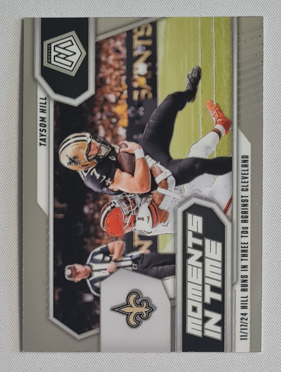 Taysom Hill - 2025 Panini Mosaic Football Moments in Time #13 New Orleans Saints